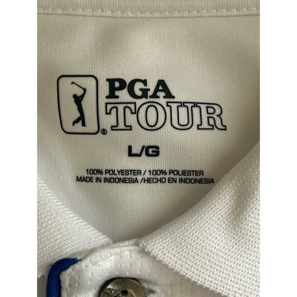 PGA Tour White Polo With Florida Gators Logo, Size Large - Picture 3 of 8